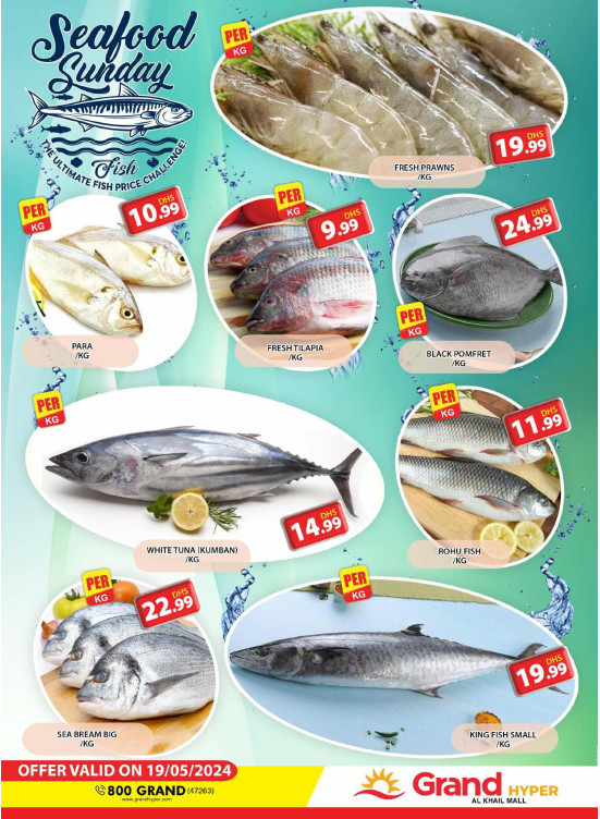 Seafood Sunday - Grand Hyper Al Khail Mall