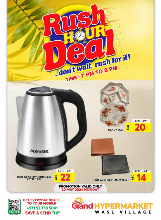 Monday Rush Hour Deal - Wasl Village, Dubai