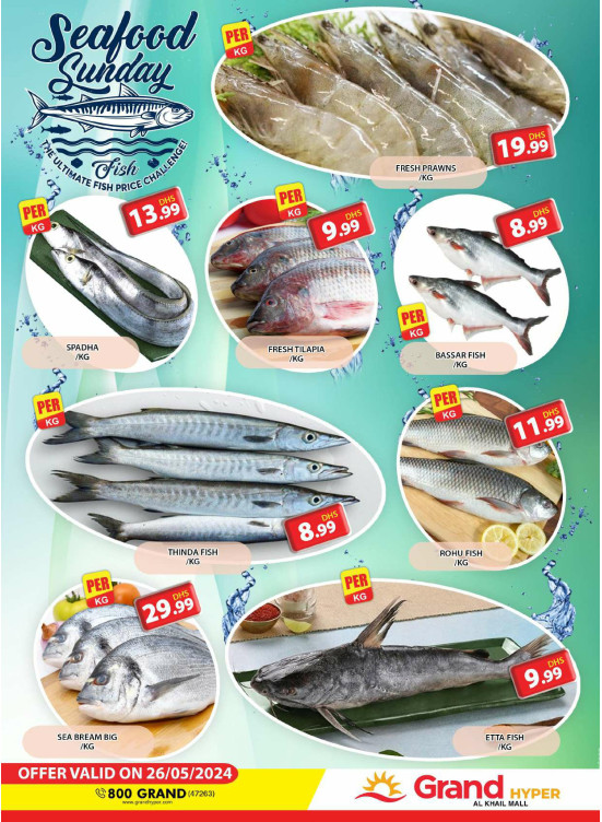 Seafood Sunday - Grand Hyper Al Khail Mall