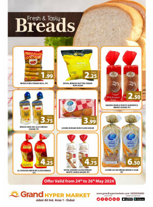 Fresh & Tasty Breads - Grand Hypermarket Jebel Ali
