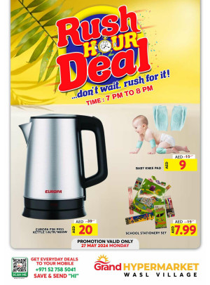Monday Rush Hour Deal - Wasl Village, Dubai