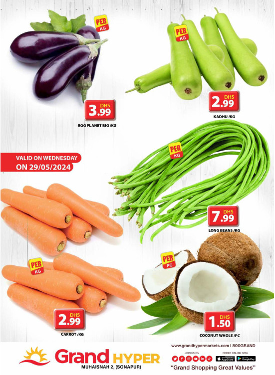 Veggie Wednesday - Grand Hyper Muhaisnah