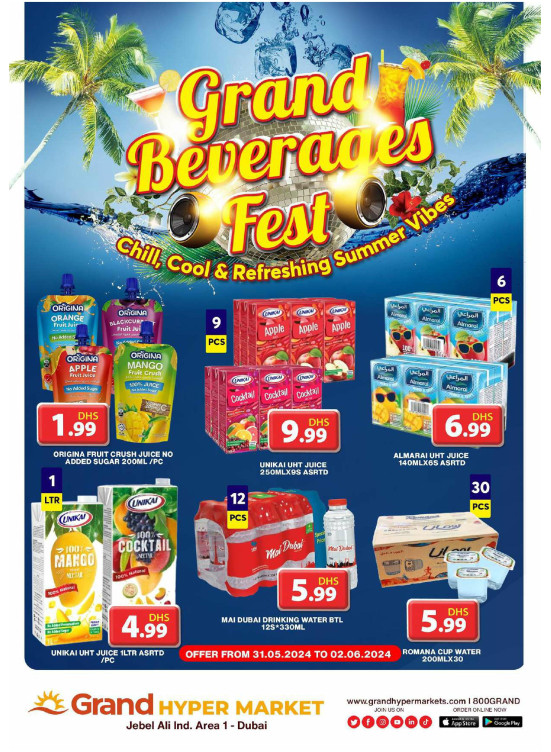 Grand Beverages Fest - Grand Hypermarket Jebel Ali