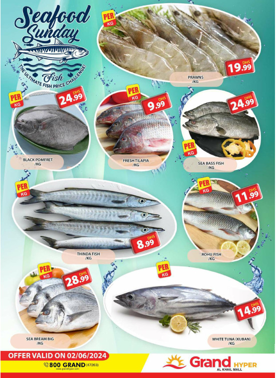 Seafood Sunday - Grand Hyper Al Khail Mall