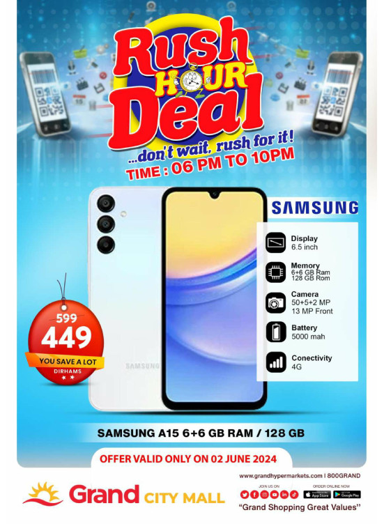 Rush Hour Deal - Grand City Mall