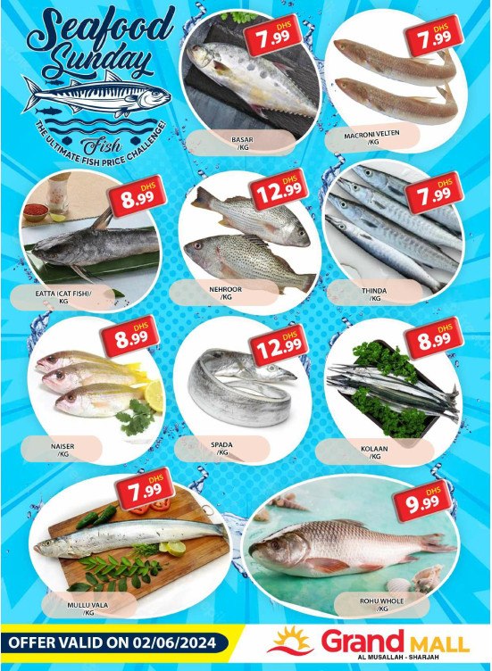 Seafood Sunday - Grand Mall Sharjah