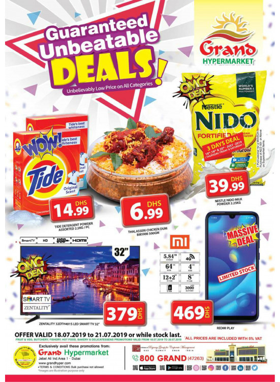 Unbeatable Deals - Grand Hypermarket Jebel Ali