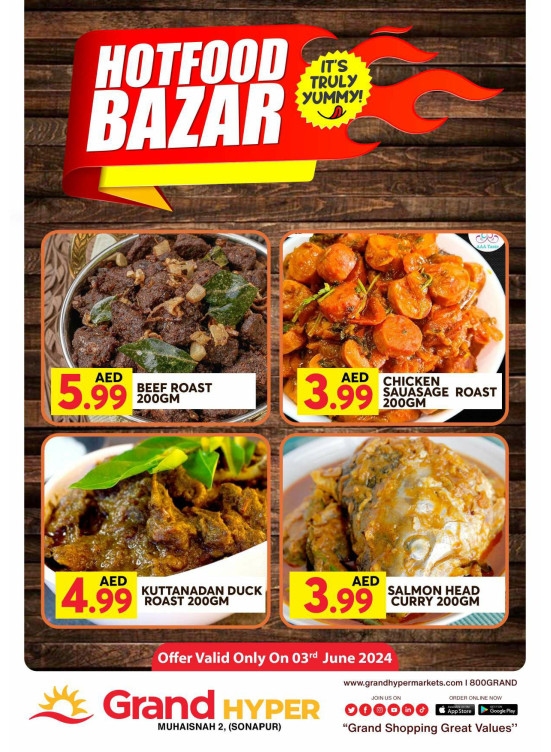 Hot Food Bazar - Grand Hyper Muhaisnah