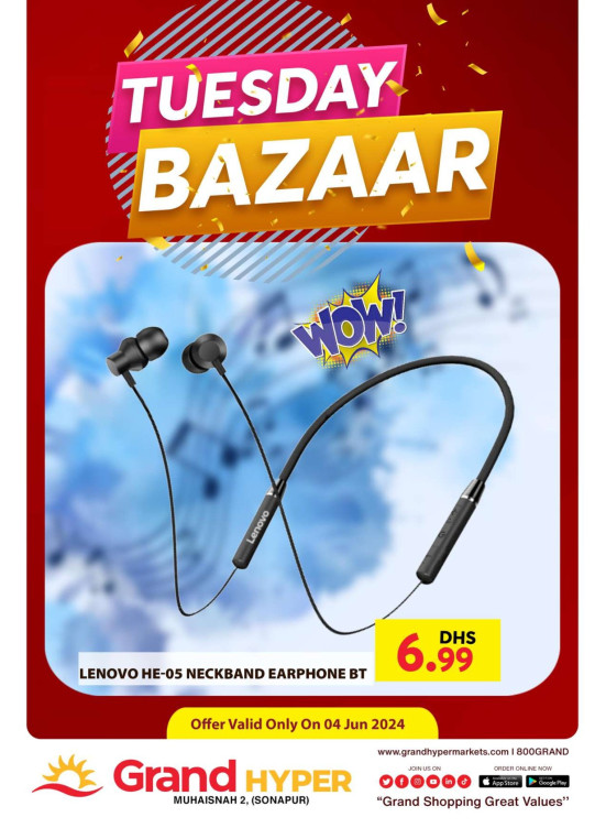 Tuesday Bazar - Grand Hyper Muhaisnah