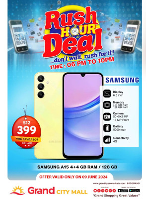 Sunday Rush Hour Deal - Grand City Mall