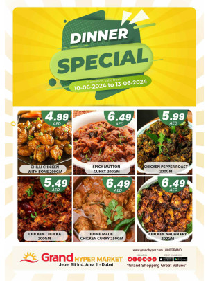 Dinner Speical - Grand Hypermarket Jebel Ali