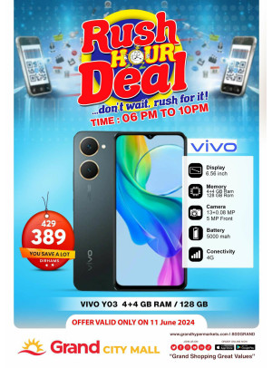 Rush Hour Deal - Grand City Mall