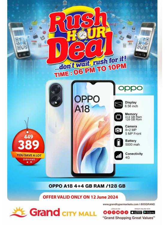Rush Hour Deal - Grand City Mall