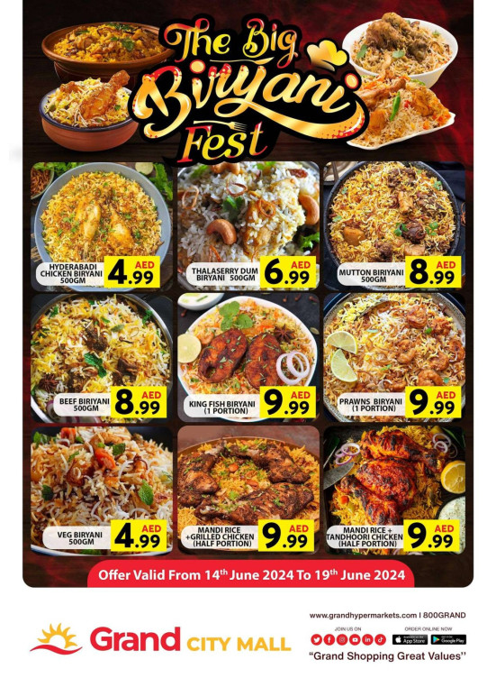 The Big Biryani Fest - Grand City Mall