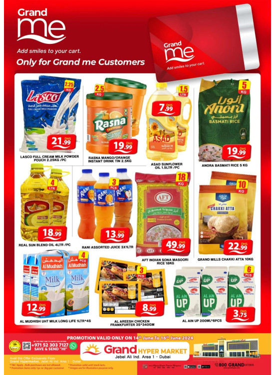 Grand Me Offers - Grand Hypermarket Jebel Ali