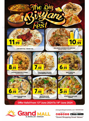 The Big Biryani Fest - Grand Mall Sharjah