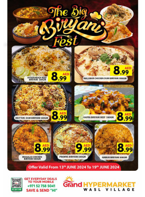 The Big Biryani Fest - Wasl Village, Dubai