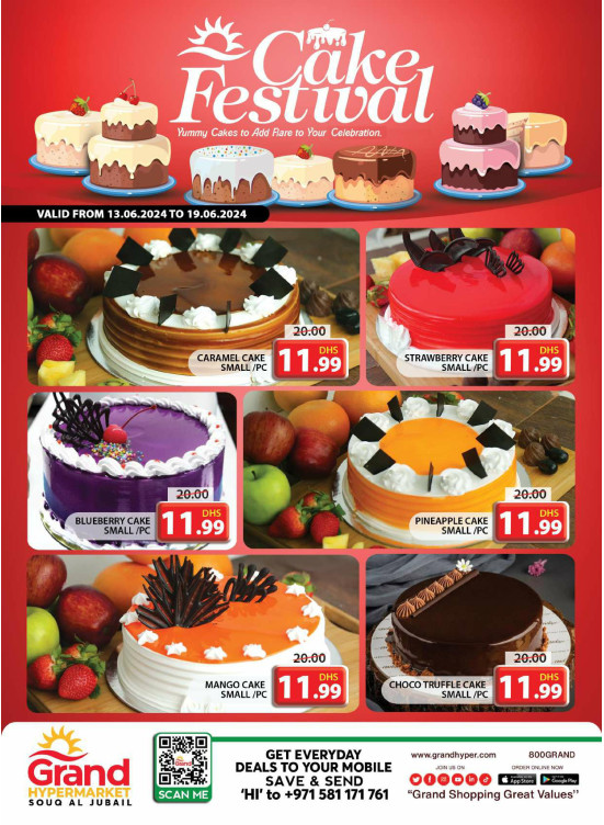 Cake Festival Souq Al Jubail, Sharjah from Grand Hypermarket until