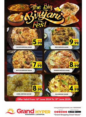The Big Biryani Fest - Grand Hyper Muhaisnah