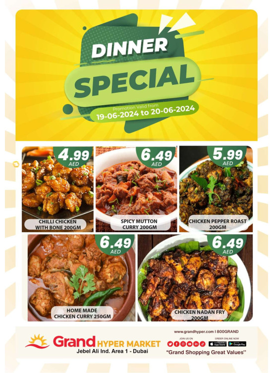 Dinner Speical - Grand Hypermarket Jebel Ali