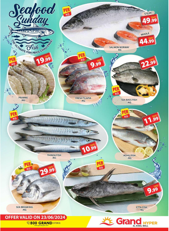 Seafood Sunday - Grand Hyper Al Khail Mall