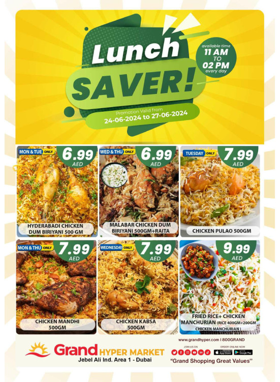 Lunch Saver - Grand Hypermarket Jebel Ali