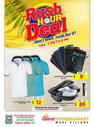 Monday Rush Hour Deal - Wasl Village, Dubai