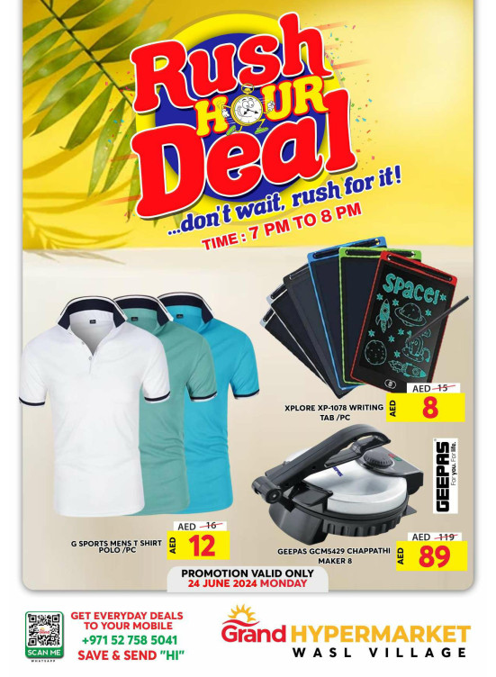 Monday Rush Hour Deal - Wasl Village, Dubai