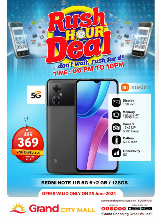 Rush Hour Deal - Grand City Mall