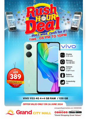 Rush Hour Deal - Grand City Mall