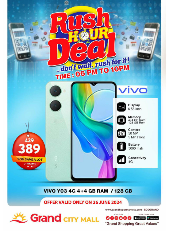 Rush Hour Deal - Grand City Mall
