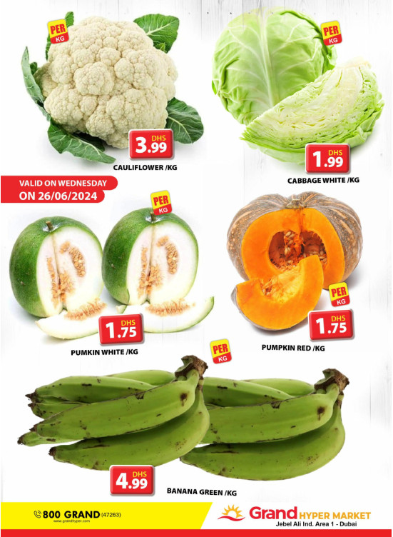 Veggie Wednesday - Grand Hypermarket Jebel Ali