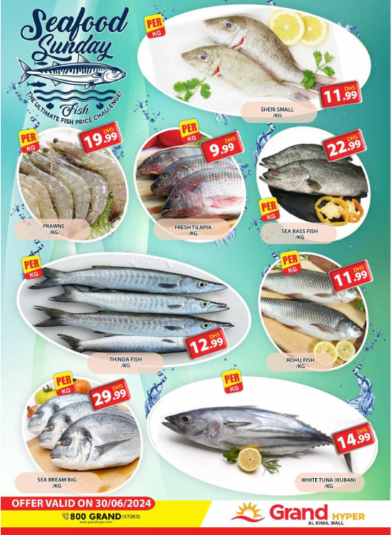 Seafood Sunday - Grand Hyper Al Khail Mall