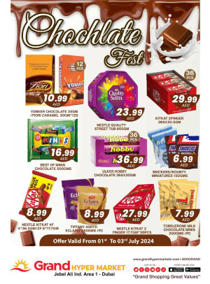 Chocolate Fest - Grand Hypermarket Jebel Ali