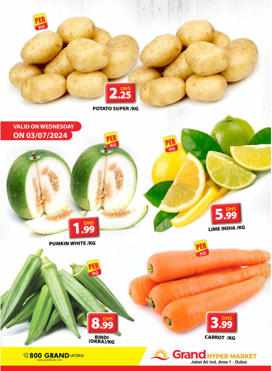 Veggie Wednesday - Grand Hypermarket Jebel Ali