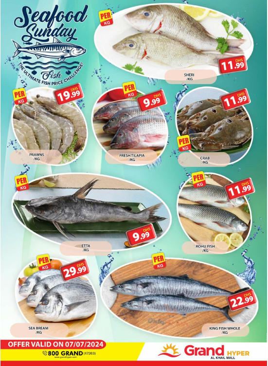 Seafood Sunday - Grand Hyper Al Khail Mall