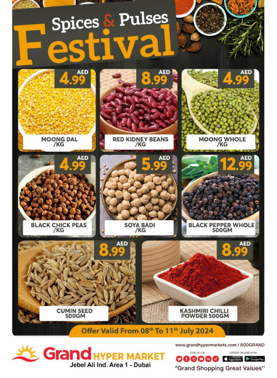 Spices & Pulses Festival - Grand Hypermarket Jebel Ali