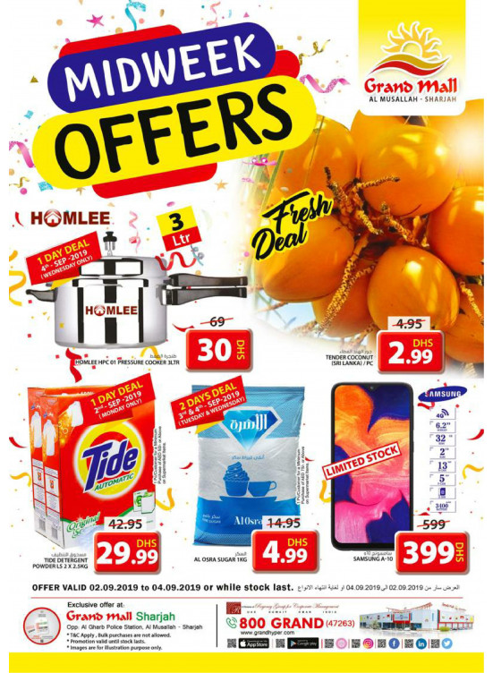 Midweek Offers - Grand Mall Sharjah