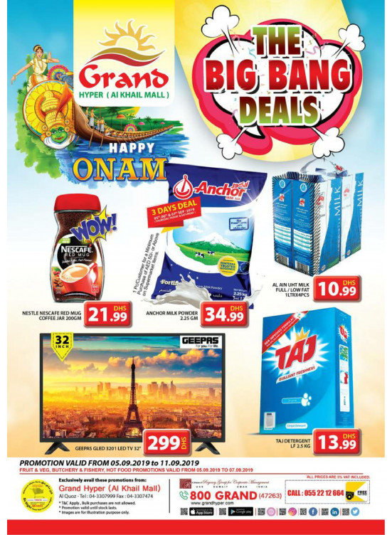 The Big Bang Deals - Grand Hyper Al Khail Mall