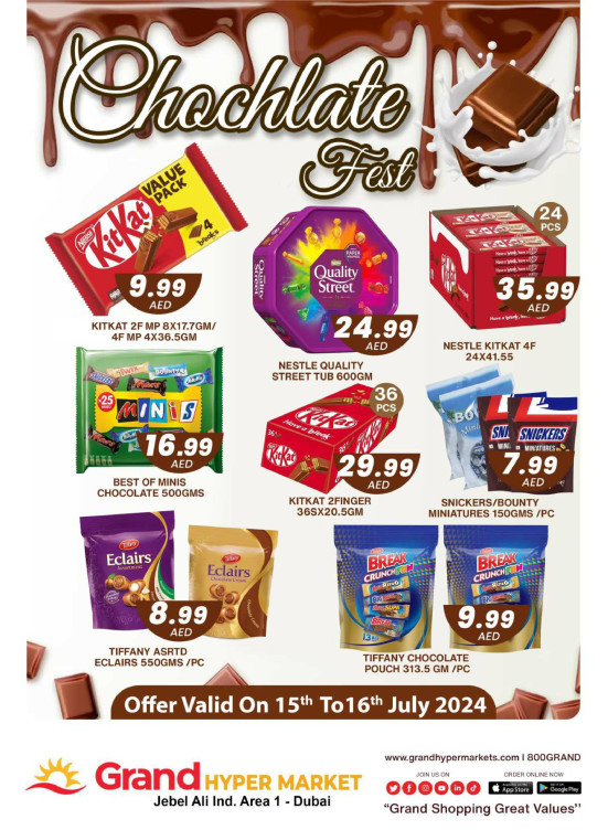 Chocolate Fest - Grand Hypermarket Jebel Ali