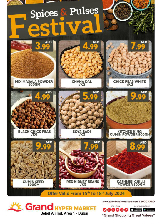 Spices & Pulses Festival - Grand Hypermarket Jebel Ali