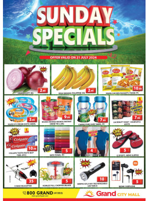 Sunday Specials - Grand City Mall