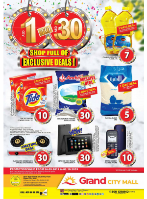 1 To 30 AED - Grand City Mall