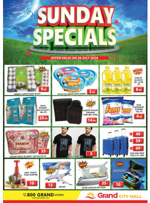 Sunday Specials - Grand City Mall
