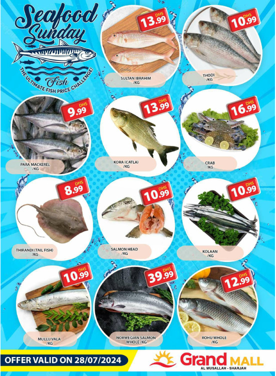 Seafood Sunday - Grand Mall Sharjah
