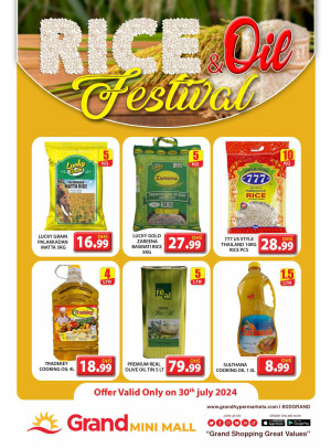Rice & Oil Festival - Grand Mini Mall