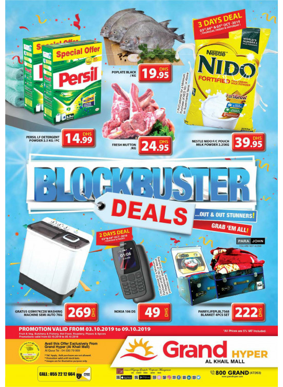Blockbuster Deals - Grand Hyper Al Khail Mall