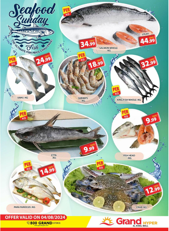 Seafood Sunday - Grand Hyper Al Khail Mall