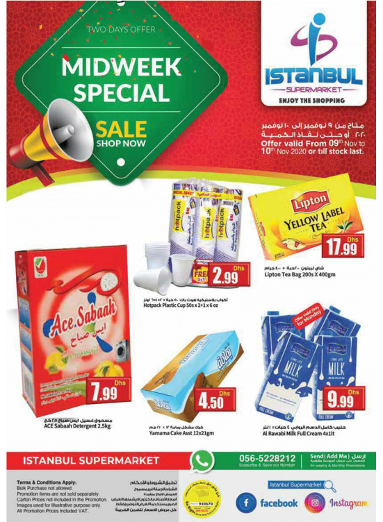 Midweek Special Deals