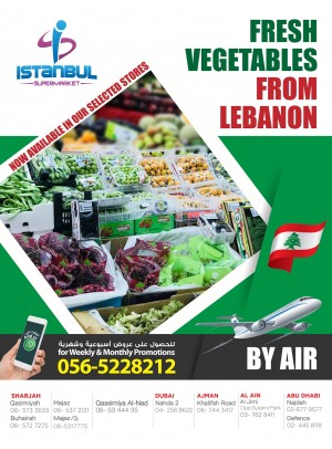 عروض الخضروات الطازجة من لبنان